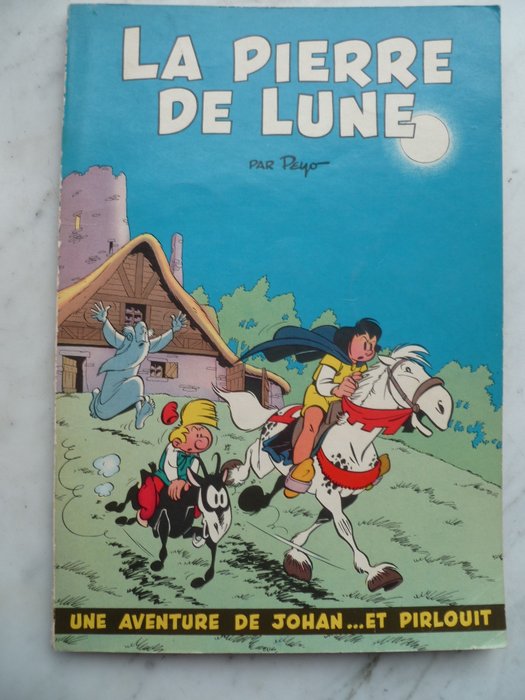 Johan et Pirlouit T4 - La Pierre de Lune - B - Eerste Belgische editie - (1956)