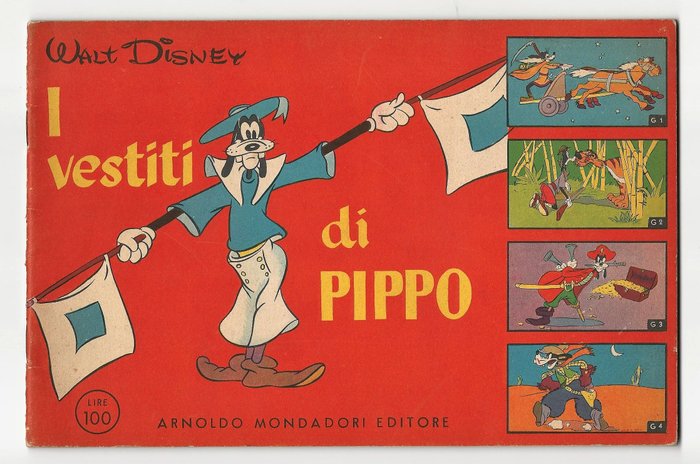 Albi Figurati per Piccoli Pittori #8 - albo da colorare "I Vestiti di Pippo" - Geniet - Eerste druk - (1950)
