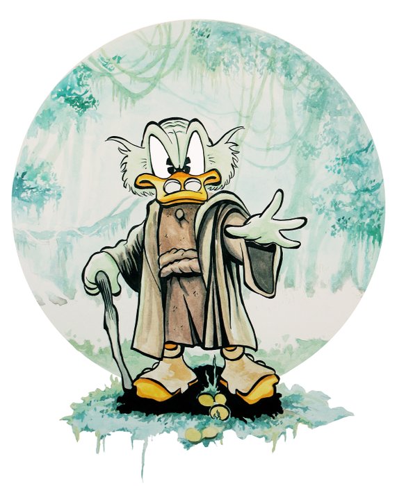 Patrick Block - 1 Print - Uncle Scrooge - 'Master Yoduck' - Disney Star Wars print