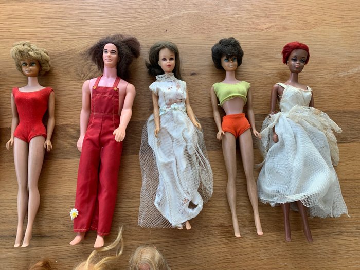 Barbie – 18 poppen, Barbie, Ken, Skipper e.a.