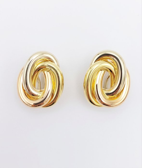Preview of the first image of 18 kt. Pink gold, White gold, Yellow gold - Earrings.