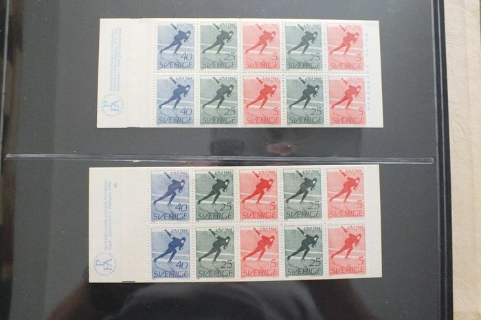 Zweden 1967/1983 - Batch of 129 stamp booklets from various years without double pieces