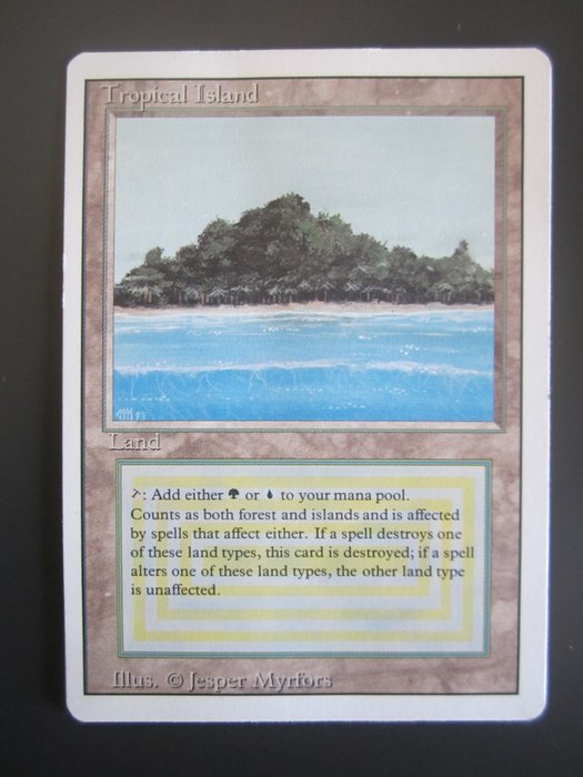 Magic: The Gathering – Tropical Island - REVISED English edition 1994 - Trading card