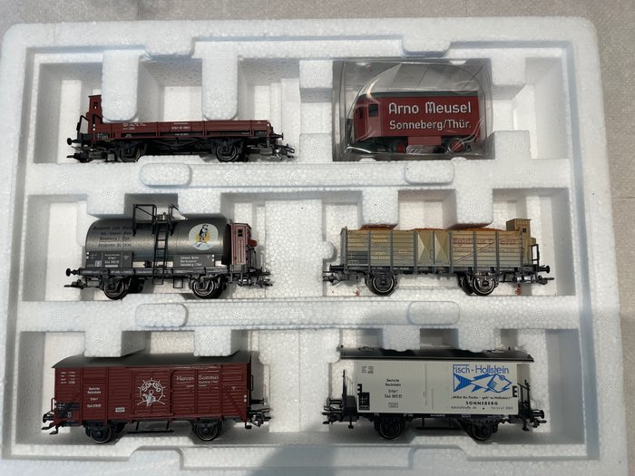 Preview of the first image of Märklin H0 - 47895 - Freight wagon set - Six-part wagon set "650 Jahre Sonneberg" - DRG.