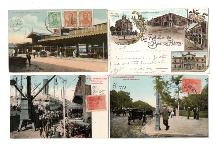 Argentinië - Stad en Landschap - Ansichtkaarten (Collectie van 96) - 1900-1931