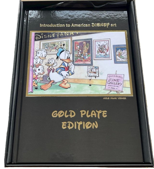 Limited-edition book with signed bookplate and print - Introduction to American Disney art - Gold Plate Edition - 1 Dreifach signiertes Buch in limitierter Auflage - Erstausgabe - 2021
