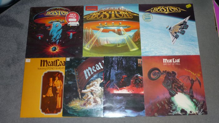 Meat Loaf, Boston - Lot of 7 amazing albums - Titoli vari - LP - Stampe varie - 1977/1986