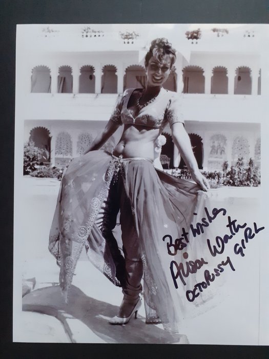 James Bond 007: Octopussy - Alison Worth "Octopussy Girl" - Autograph, Photo, Signed with Certified Genuine b´bc holographic COA