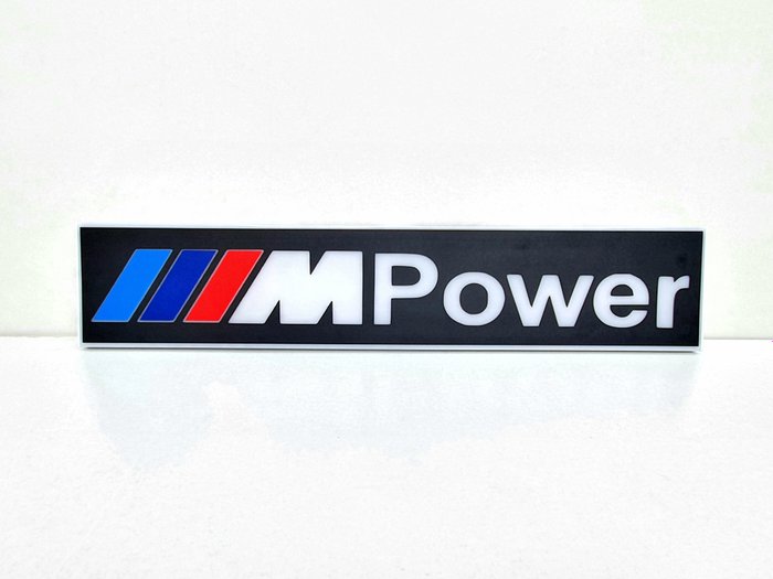 Image 2 of Sign - BMW M Power Illuminated lightbox - BMW - After 2000
