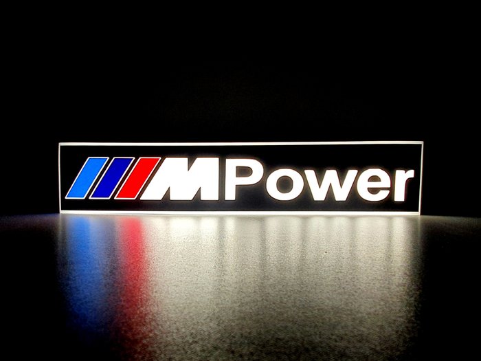 Image 3 of Sign - BMW M Power Illuminated lightbox - BMW - After 2000