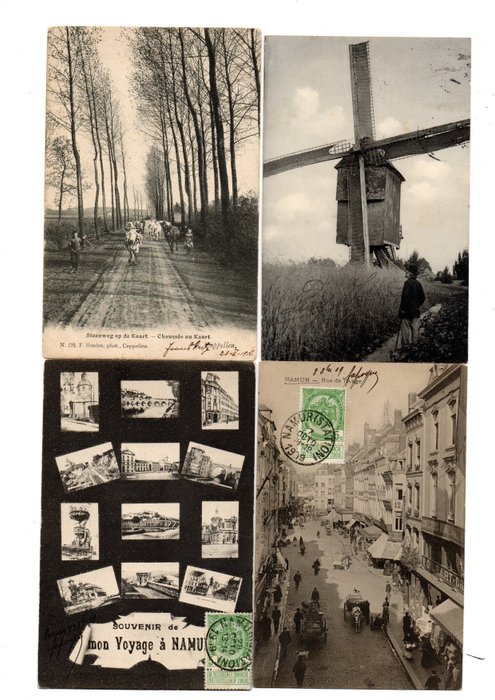 Belgio - Città e Paesaggi - Cartoline (Collezione di 88) - 1894-1912