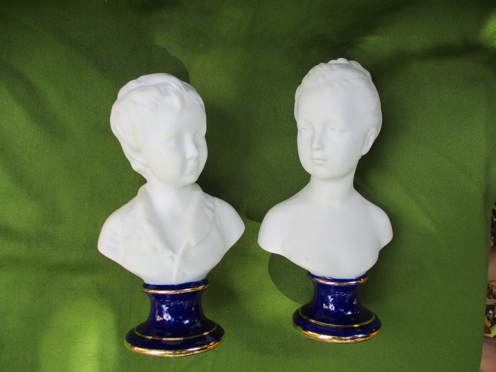 Camille Tharaud - Limoges - Pair of Child Busts - After - Catawiki