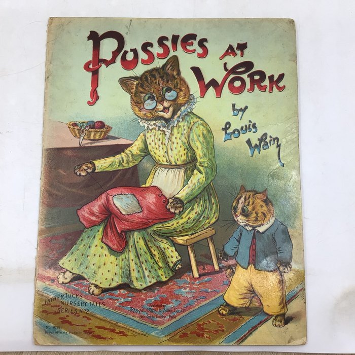 Louis Wain - Pussies at Work - 1905