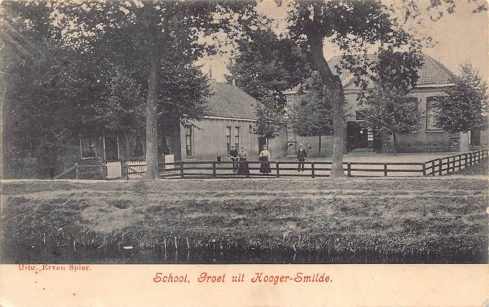 Paesi Bassi - Hoogersmilde (Dr) - vista sul vecchio villaggio - Cartoline (39) - 1905