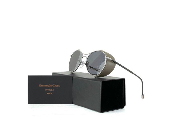Zegna - Zegna Couture -XXX- Exclusive line, Protector, Galvanised Titanium, ZC0022/S 17A *New & Unused - Sonnenbrille