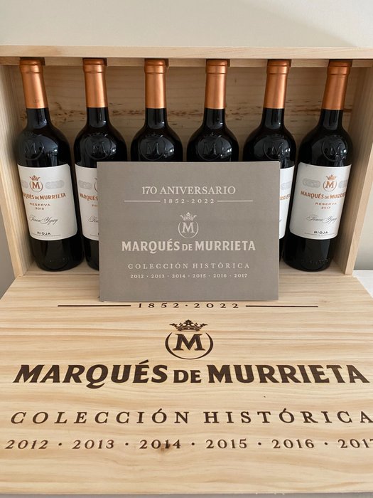 2012 - 2017 Marqués de Murrieta Finca Ygay "170 Aniversario" - Rioja Reserva - 6 Botellas (0,75 L)