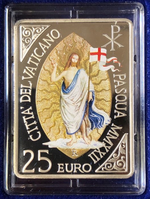 Vaticaan. 25 Euro 2022 Proof - "Pasqua di Resurrezione"