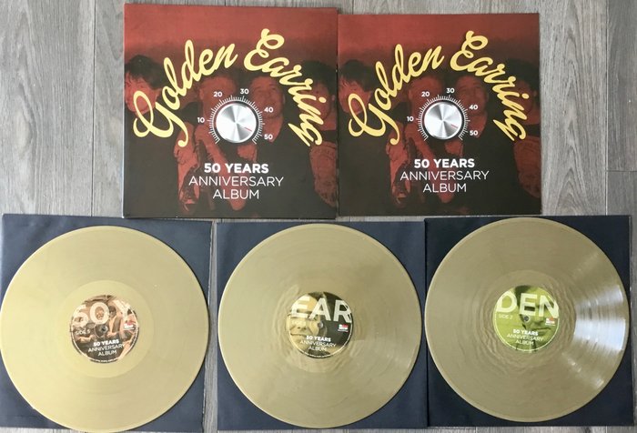 Golden Earring - 50 Years Anniversary Album (Limited Edition, Gold) - 3xLP Album (Triple album) - 180 gram, Gekleurd vinyl - 2016/2016
