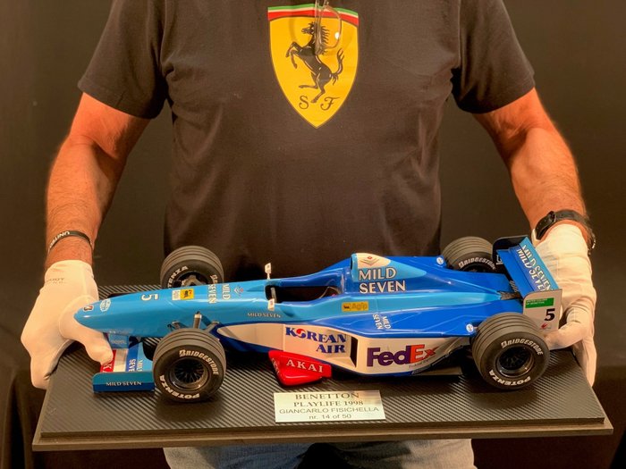 Benetton - 一級方程式 - Giancarlo Fisichella - 1998 - 1/8比例汽車模型