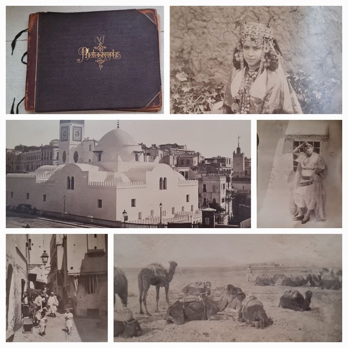 ND Phot - 1880 - Photo album presenting albumen processed images from Marseille and French-led Algeria