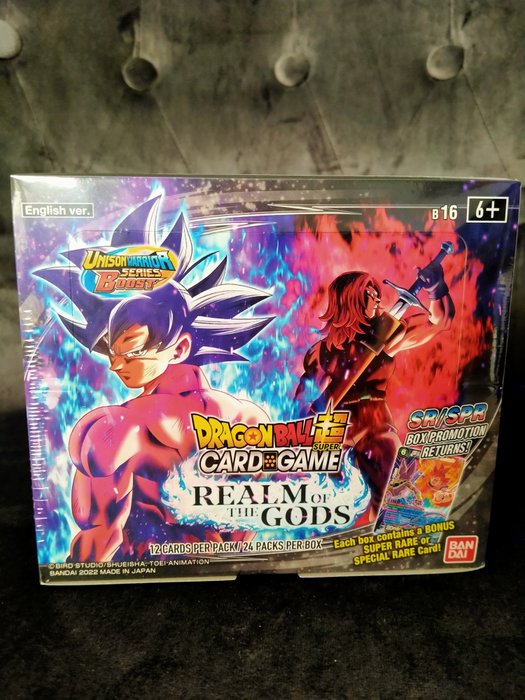 Bandaï - Dragon Ball Super card game - Booster Box Realm of the Gods BT16 scellé - 2022