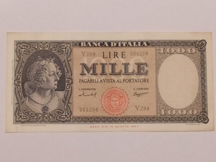 Italy - 1.000 Lire 15/09/1959 "Italia" (Medusa) - Gigante BI 54D