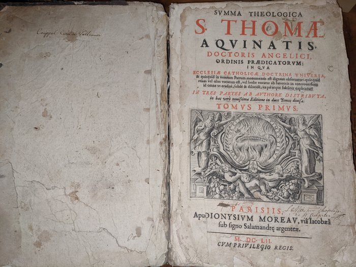 S. Thomae Aquinatis - Summa Theologica / supplementi - 1651/1652