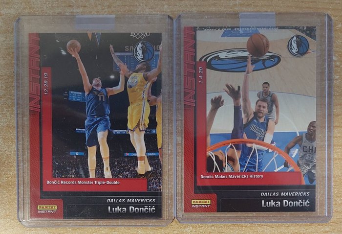 2019/20 Panini Instant - Luka Doncic - Lot of 2 cards