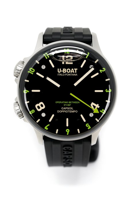Preview of the first image of U-Boat - Capsoil Doppiotempo 45 Green Rehaut + FREE SHIPPING - 8838/A - Men - 2011-present.