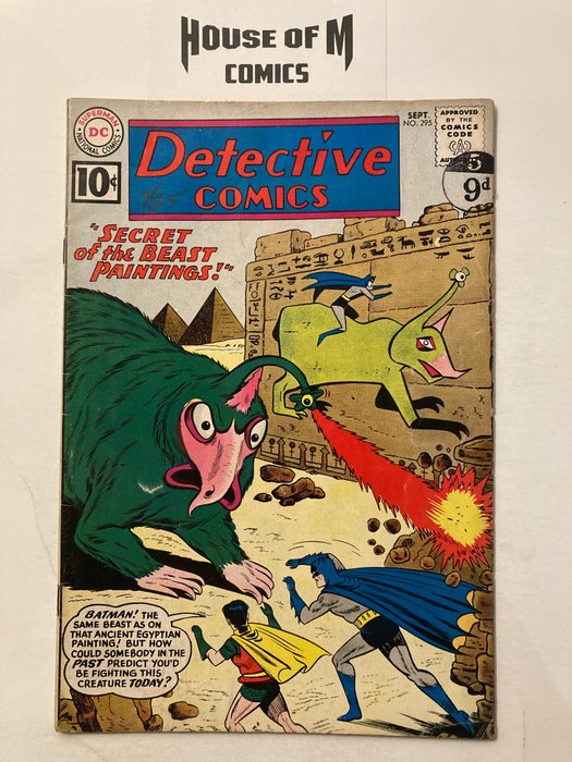 Image 2 of Detective Comics (Featuring Batman) # 295 & 299 Early Silver Age Gems! Over 60 Years Old! - appeara
