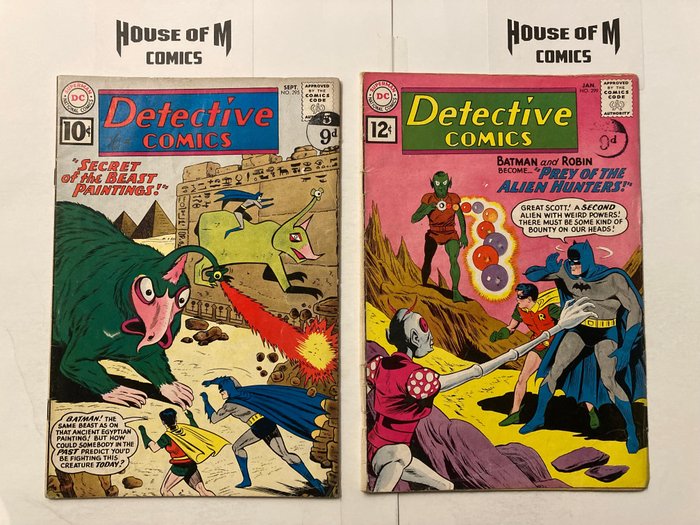 Preview of the first image of Detective Comics (Featuring Batman) # 295 & 299 Early Silver Age Gems! Over 60 Years Old! - appeara.