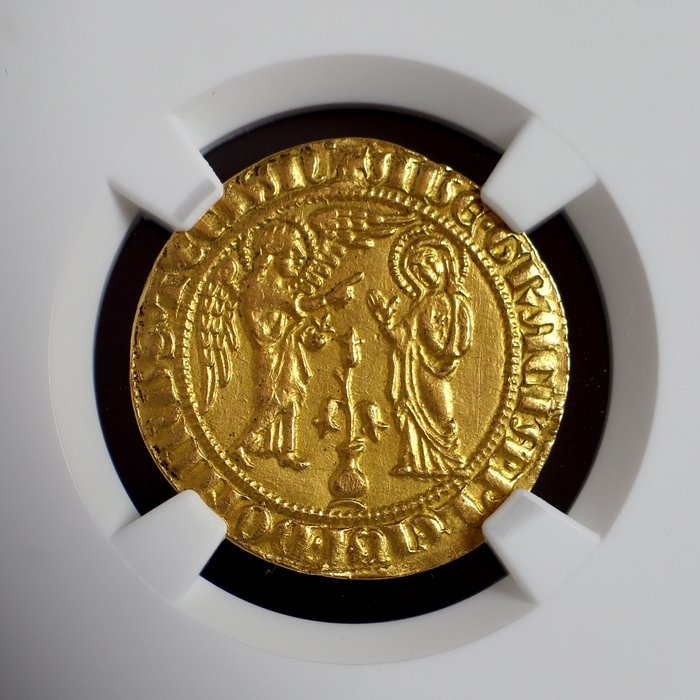 Italië, Koninkrijk Napels, Italië, Koninkrijk Sicilië. Charles I of Anjou. Salut d’or n.d. (after 1277)