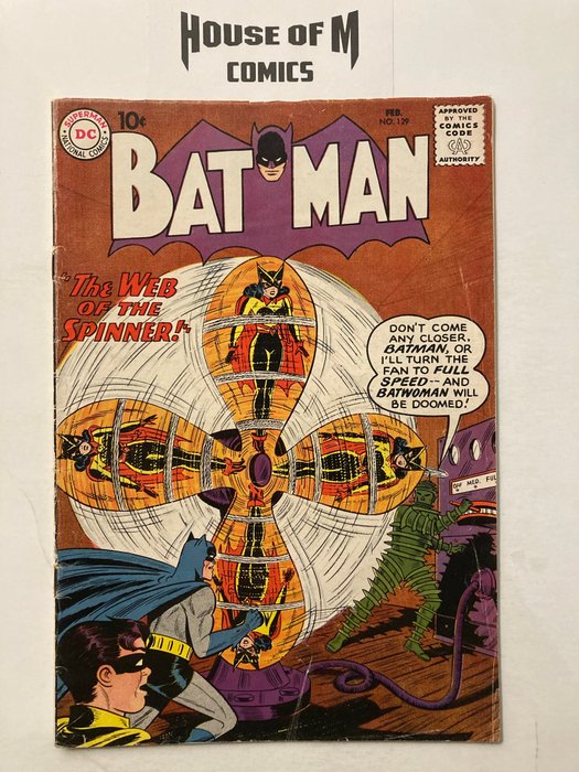 Preview of the first image of Batman # 129 Silver Age Gem! Over 60 Years Old! "The Web of the Spinner" - appearance Batwoman. Mid.