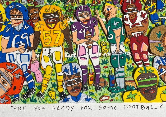 Image 2 of James Rizzi (1950-2011) - ARE YOU READY FOR SOME FOOTBALL ?
