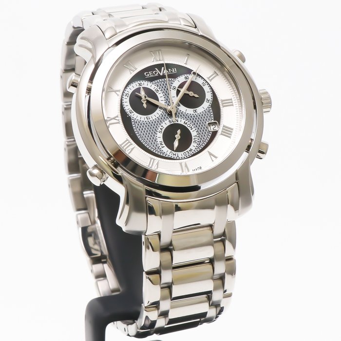 Image 3 of GEOVANI - Swiss Chronograph Watch - GOC509-SS-2 "NO RESERVE PRICE" - Men - 2011-present