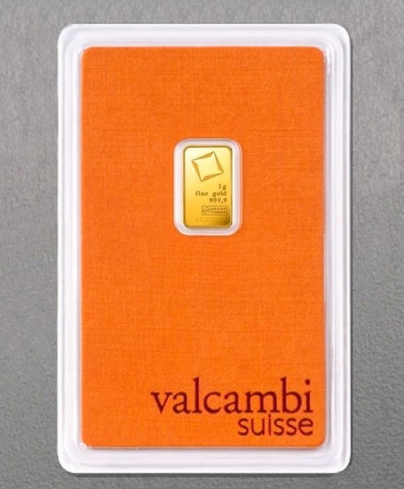 1 γρ. - Χρυσός - Valcambi  (χωρίς τιμή ασφαλείας)
