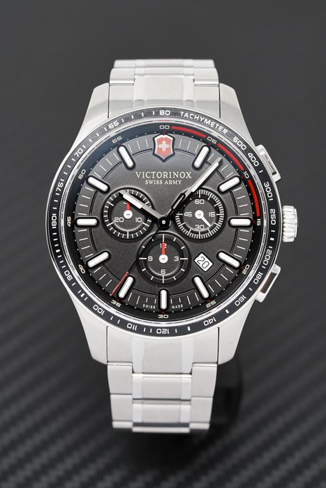 Victorinox - 沒有保留價 - 男士 - 聯盟運動計時碼錶黑色“無保留價”