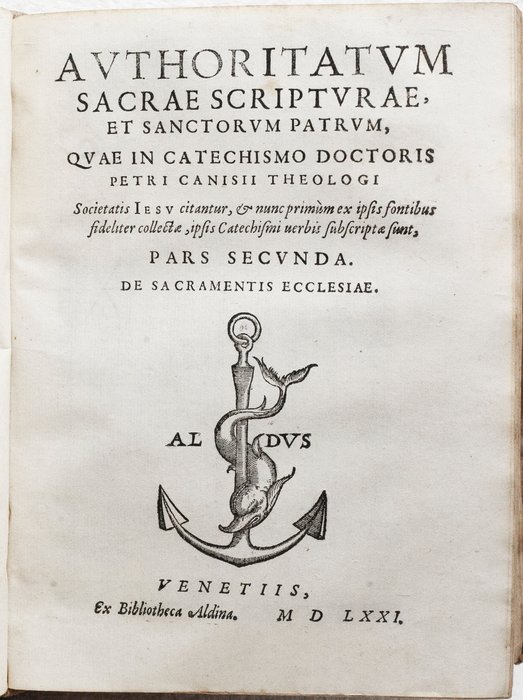 Image 3 of Manuzio / Canisio - Doctrinae Christianae - 1571