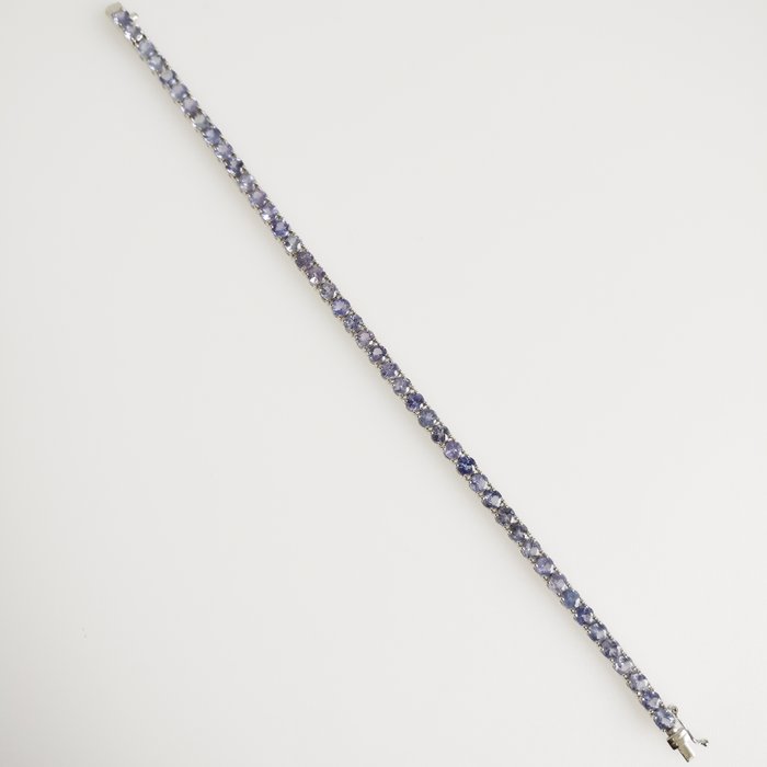 Preview of the first image of 18 kt. White gold - Bracelet - 8.53 ct Tanzanite.