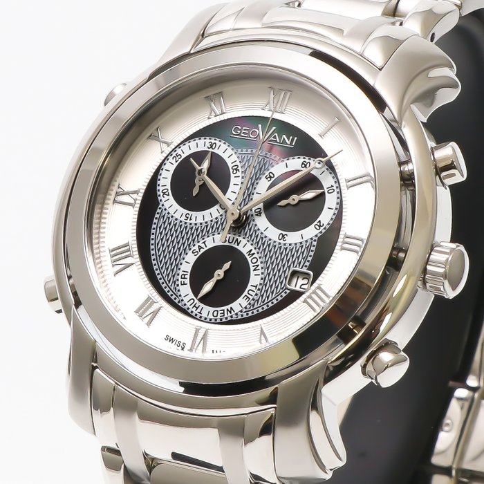 Image 2 of GEOVANI - Swiss Chronograph Watch - GOC509-SS-2 "NO RESERVE PRICE" - Men - 2011-present