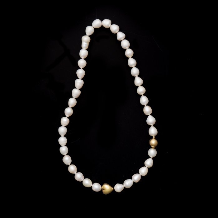 Image 2 of South Sea Baroque Pearls Necklace - 18 kt. Gold - Necklace