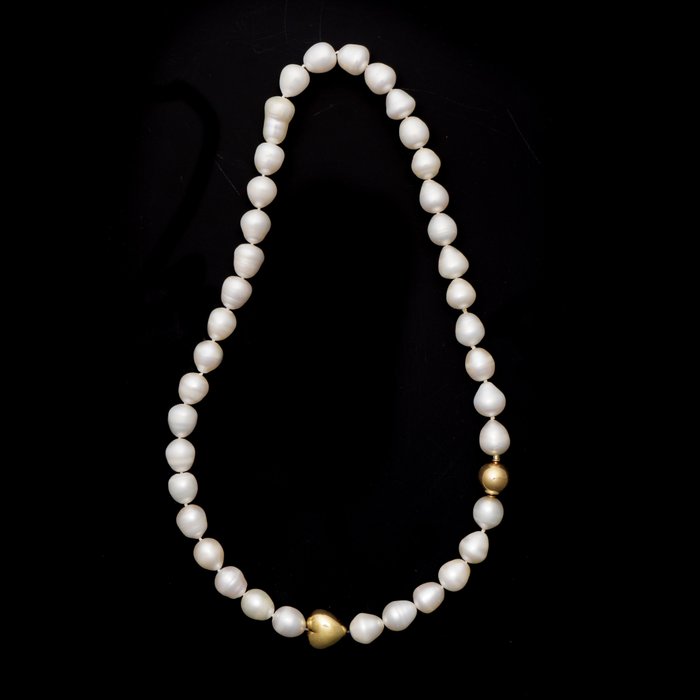 Image 3 of South Sea Baroque Pearls Necklace - 18 kt. Gold - Necklace