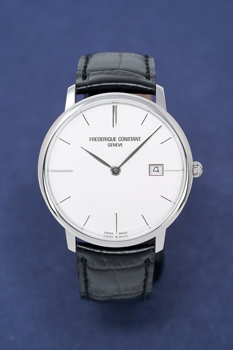 Preview of the first image of Frédérique Constant - Slimline Watch Steel "NO RESERVE PRICE" - FC-220S5S6 - Men - 2011-present.