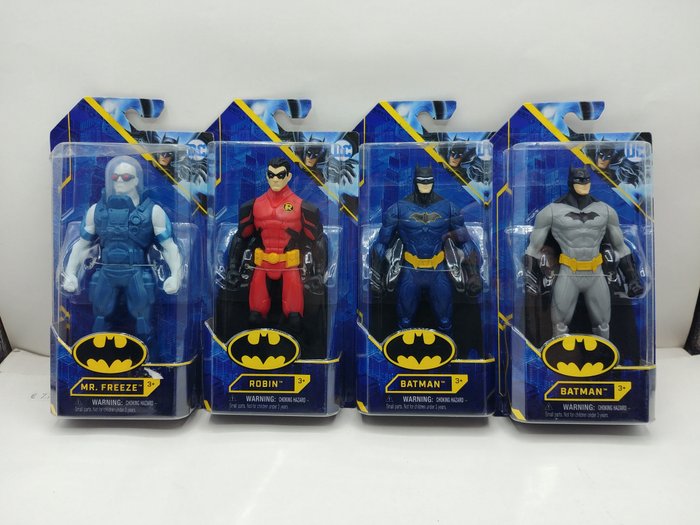 Image 2 of DC Spin Master - Batman - Figure Lotto 4x Figure Batman Blue, Batman Grey, Mr. Freeze, Robin - 2000