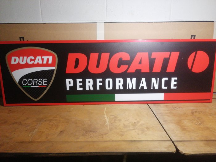 Image 3 of Sign - Insegna al neon Ducati Corse, ricondizionata - Ducati - After 2000