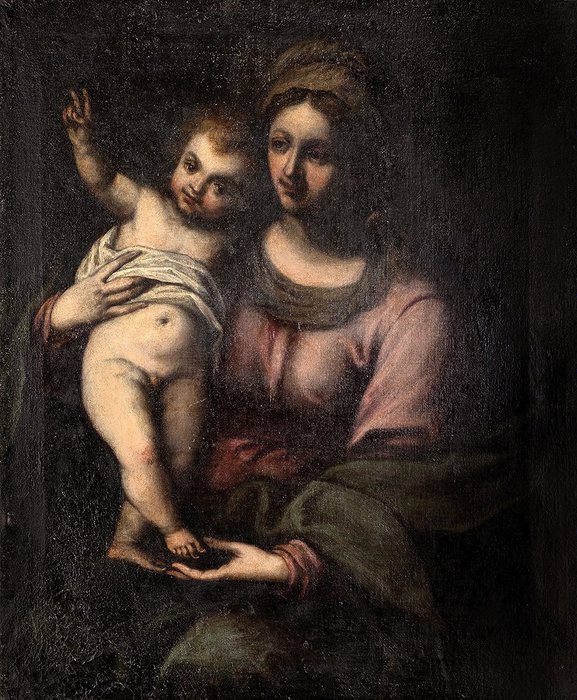 Preview of the first image of Giovanni Venanzi da Pesaro (1627-1705) - Madonna con il Bambino.