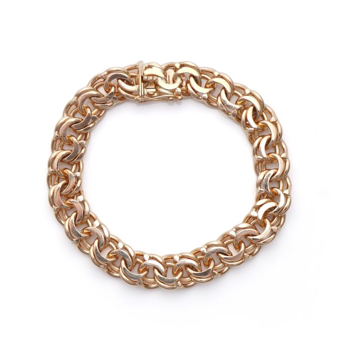 Bismark link European - Ouro rosa - Bracelete