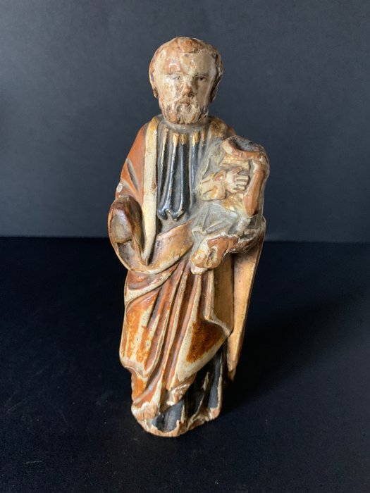 Preview of the first image of Sculpture, Saint Joseph with the child - Wood - 18th/19th century.