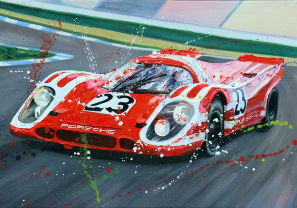 Artwork - Porsche - Porsche 917K Nr# 23 Winner 24h Le Mans 1970
