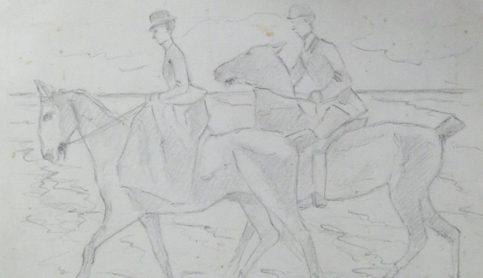 Image 2 of Max Liebermann (1847-1935) - Une Balade à Cheval